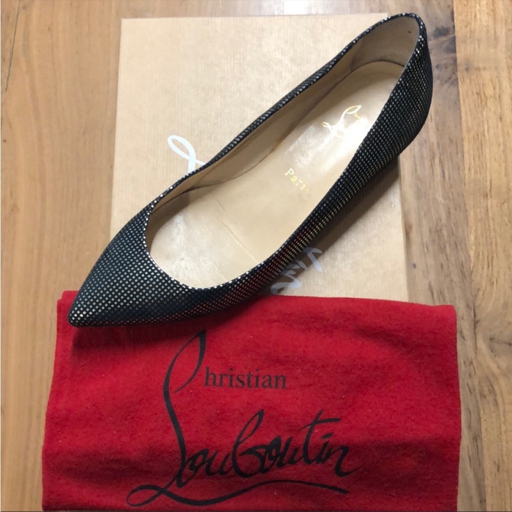 Christian Louboutin Black Flats